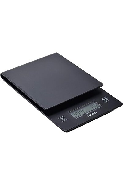 Hario ميزان قهوة بالتنقيط ومؤقت V60 أسود (موديل جديد)