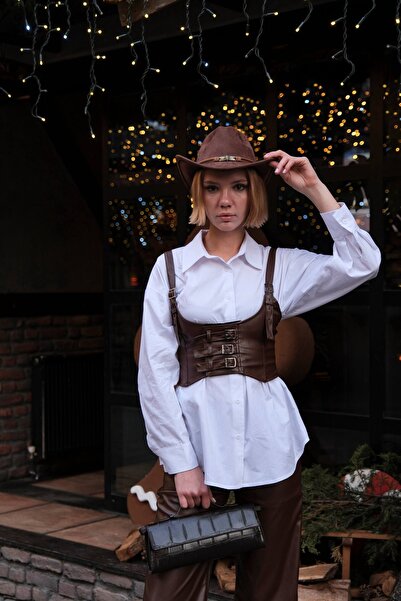 MODA S&S BZLİNE Embroidered poplin shirt