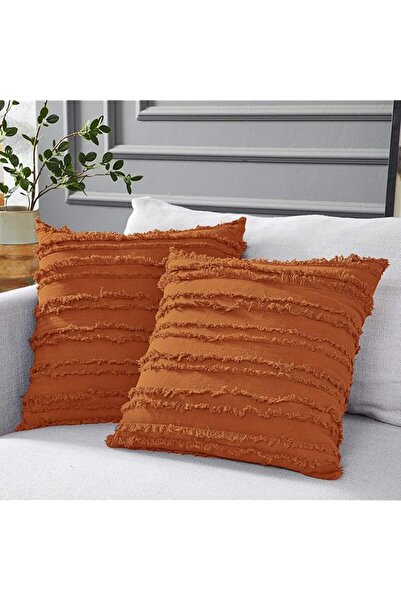 The Bros أغطية وسائد برتقالية محروقة للأريكة والسرير