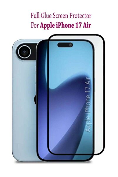 Generic واقي شاشة من الزجاج المقوى لهاتف آيفون 17 إير من آبل - أسود