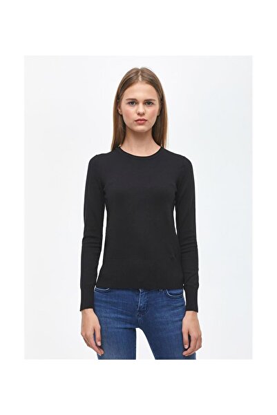 Ltb Lotties Round Neck Black Sweater