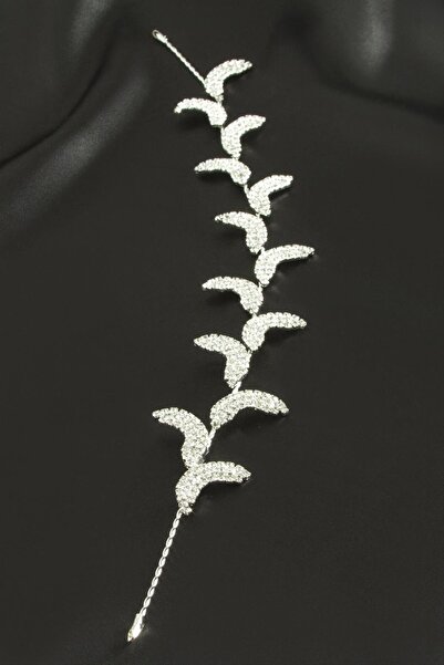 Bijuteri Net Oval Stone Hair Accessory