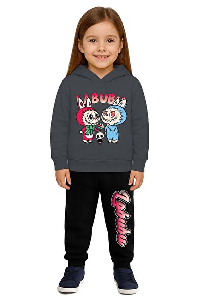 SEDİRLİ Labubu με τύπωμα Παιδικό Σετ Αθλητική Φόρμα 3 Νήματα Σετ επένδυση fle...