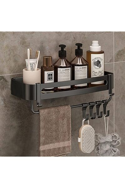 IBAMA أرفف حمام من الألومنيوم الفضائي، أرفف دش