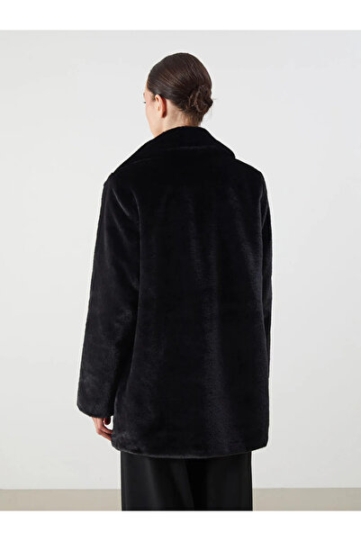 LC Waikiki Jacket Collar Women's Fur Coat