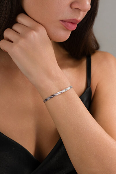 esdika BİSMARK HASIR KADIN GÜMÜŞ BİLEKLİK • 925 AYAR GÜMÜŞ • PREMİUM STERLİNG...