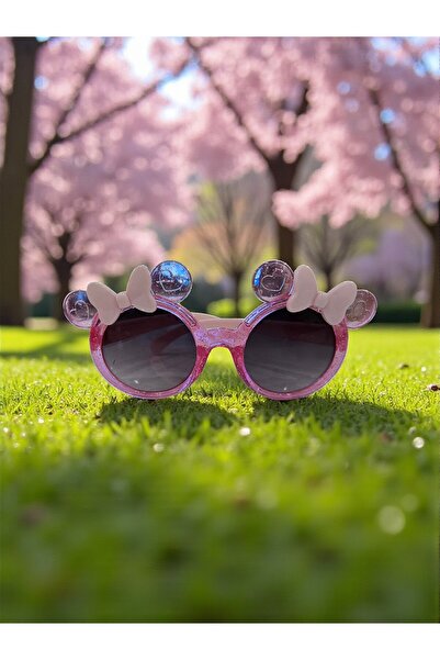 Sibelya Aksesuar Girls' Sunglasses with Bow and Ear Detail – Pink Color, Fun ...