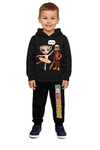 SEDİRLİ Braniot με τύπωμα Παιδικό Σετ Αθλητικό Φούτερ 3 Νήματα Σετ επένδυση f...