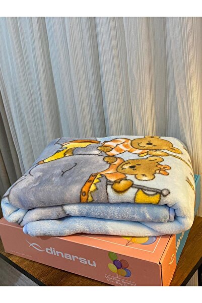 Dinarsu Bebek Battaniyesi MAVİ