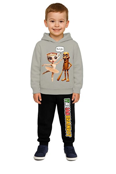 SEDİRLİ Braniot Печатен детски спортен екип от 3 нишки, изтъкан от памук с ка...