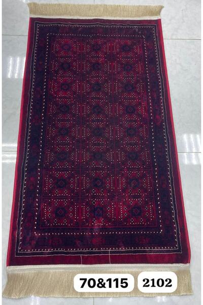 FABRIC سجادة عودي بنقوش إسلامية ناعمة وتفاصيل دقيقة بمقاس $70 \times 115$ سم.