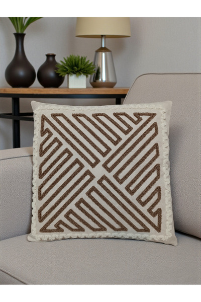 Home Punch Embroidered Throw Pillow Cover |   Bohemian Style Throw Pillow Cov...