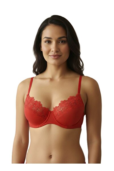 Donnita Dantelli Güpürlü Toparlayıcı Sütyen 80B - 85B - 85C - 85D - 90C