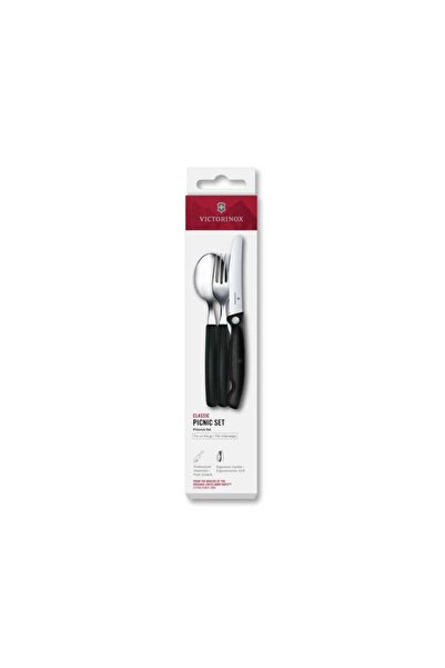 Victorinox 6.7193.3F Swiss Classic 3-Piece Picnic Set, Black