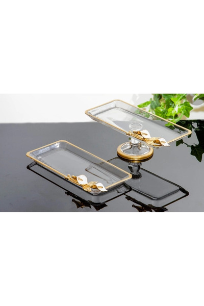 BULUTHOMEAKSESUAR 30*14 2-Piece Set Gala Glass Presentation Cup