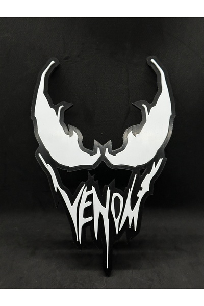 GoKa 3D Craft Venom Özel Tasarım 3D Duvar Dekoru - Marvel Temalı Dekoratif Ta...