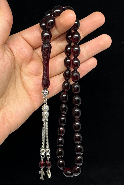 Fabula Silver Kişiye Özel Harfli Oyma İmameli Tesbih Erkek Hediye