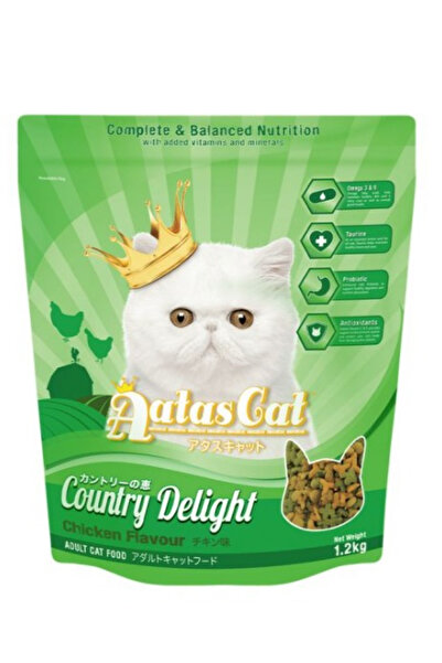 Aatas Cat طعام جاف اتاس كات كانتري ديلايت بنكهة الدجاج 1.2كغ
