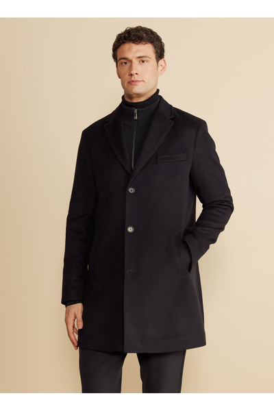 BROOKS BROTHERS Siyah Erkek Palto BBFW25MCB002
