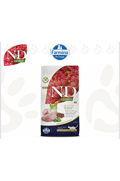 Farmin طعام جاف االكينوا معزز الهضم لحم الضأن للقطط من فارمينا 1.5 كغ