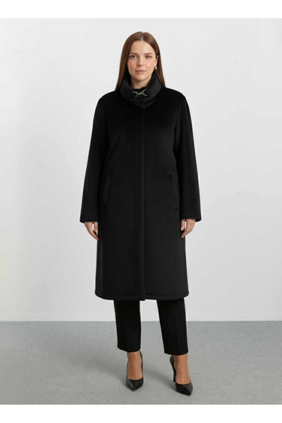 Selen Siyah Kadın Kaban 25KSL9568