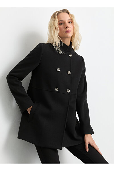 Selen Siyah Kadın Kaban 25KSL9507