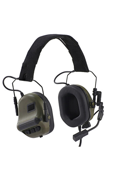 Choice سماعات أذن F10-E-Green Army للرماية والصيد التكتيكي، واقي سمع إلكتروني...