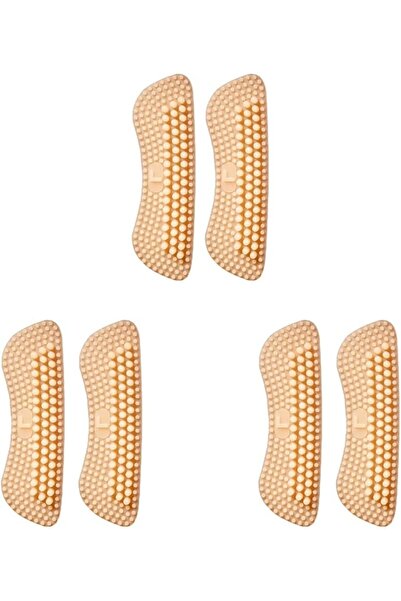 Arabest ALMEKAQUZ 1Set 3Pairs Follow up Silicone Heel Pads, Skin Color Anti-W...