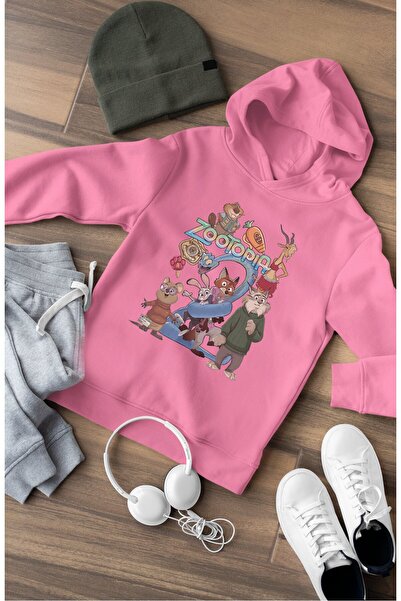 Fuddy Moda Zootopia personaj ler cu imprimeu cu glugă Hanorac pentru copii tr...