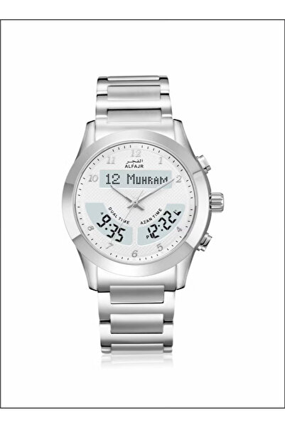 Al-Fajr Analogue + Digital Round Stainless Steel Men's Watch WA-12SW