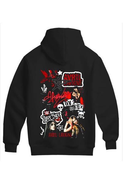 SVART WEAR سويت شيرت (هودي) بتصميم أفريل لافين بغطاء رأس