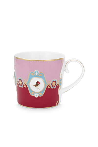 Pip Studio Porselen Kırmızı Kupa LOVEBİRDSKIRMIZIPEMBEMDLYNKÜÇÜKMUG