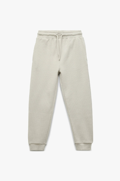 Koton Basic-Jogginghose aus Baumwolle mit Schnürung an der Taille und struktu...