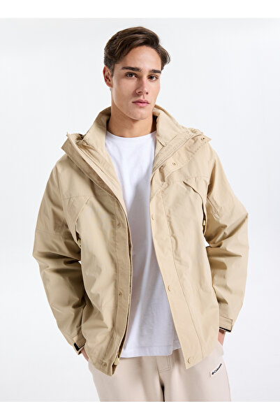 Timberland TB0A6477Y941-WINNCK Waterpro Jacket Bej Regular Fit Düz Erkek Ceket