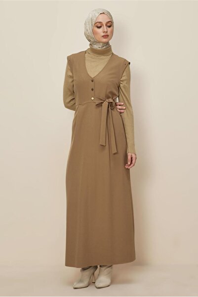 Alvina Buttoned Jile Dress 46017