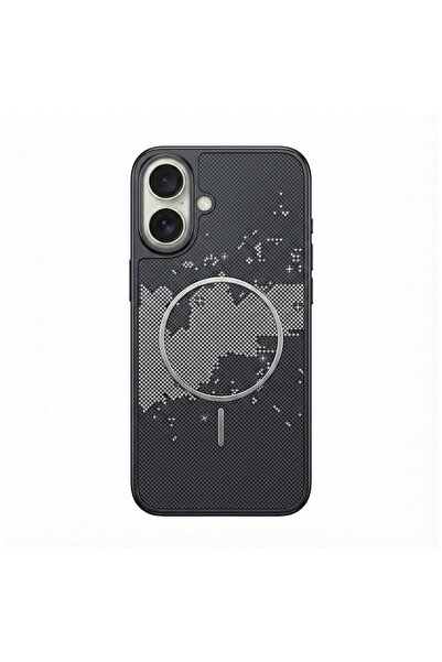 Zebana Apple iPhone 17 Uyumlu Kılıf Vionix M-Safe Silikon Kılıf Siyah