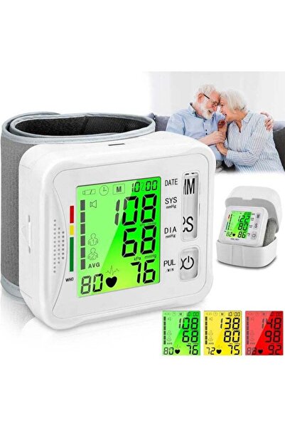 Yelajoy Arm Blood Pressure Monitor Machine,Tri Backlit Screen Rechargeable Pluse Rate Monitoring,Home Use