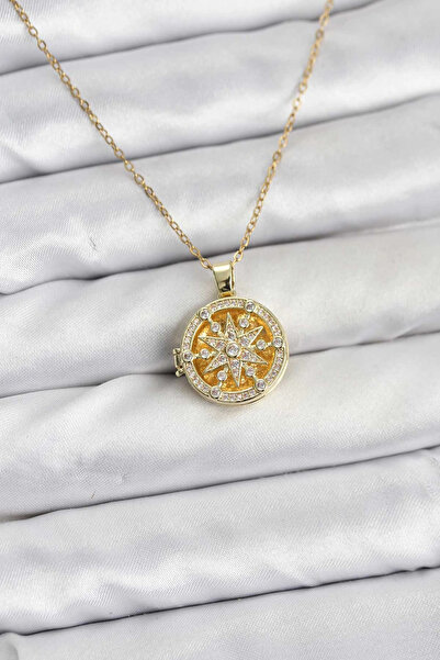 Epilons Bfs 316L Steel Chain Gold Color Polar Star Covered Model Women's Neck...