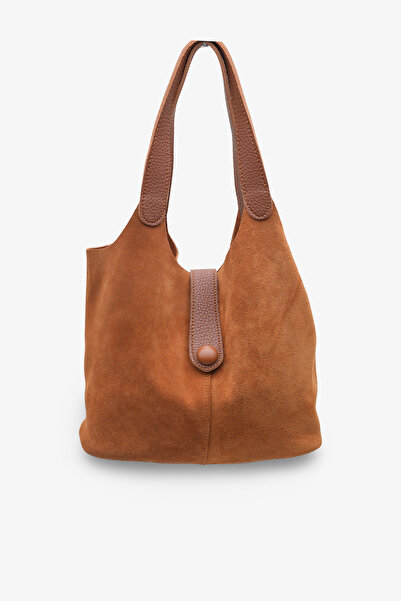 İNNABUTİKK Tessina Women's Daily Bag - Tan Suede