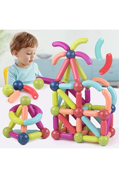 Yelajoy ١٠٠ قطعة من ألعاب البناء المغناطيسية ثلاثية الأبعاد، ألعاب بناء تعليم...