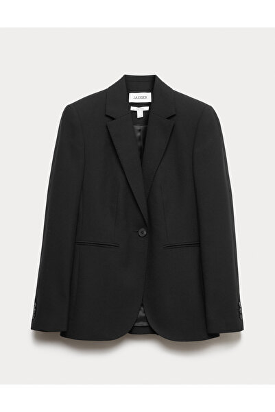 Marks & Spencer Saf Yün Düz Kesim Blazer Ceket