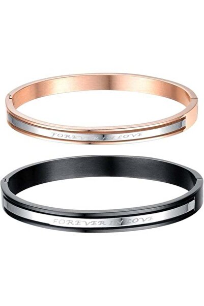 QiaoKai Elegant titanium bracelet set of two - stylish modern look