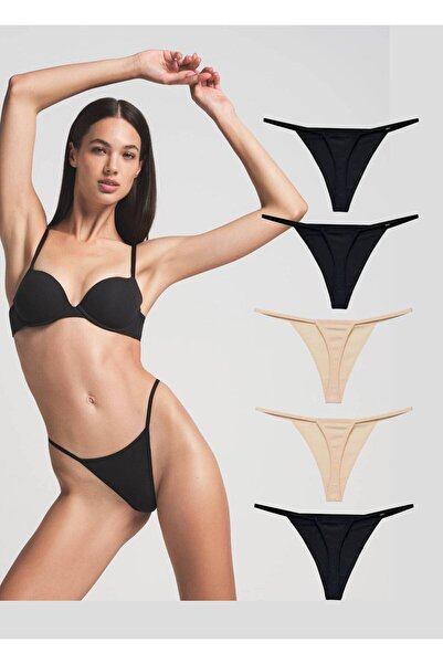 MOODMODA Mavi Çiçek Desenli Yirtmaçli Midi Boy Elbise altı ip lastikli string...