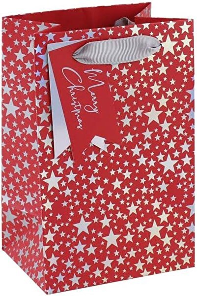 OEM Коледни подаръчни торбички, 20 x 13 x 9 см, опаковка от 10 броя