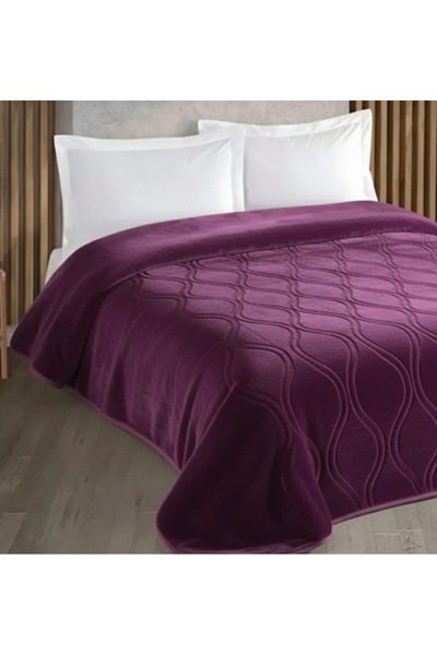 Kristal By Taç Kristal Blanket Mor Tek Kişilik Battaniye