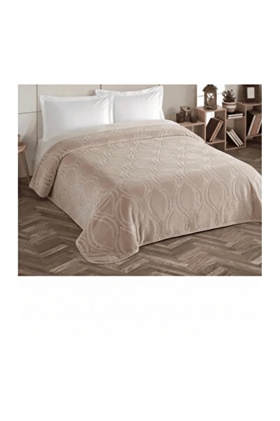 Kristal By Taç Kristal Blanket Bej Tek Kişilik Battaniye