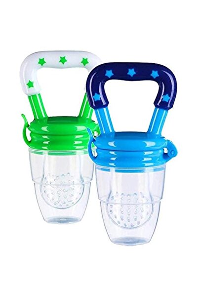 Gonice عبوة من قطعتين من مُغذّيات طعام الأطفال، حلمة سيليكون على شكل فاكهة طازجة، لعبة تسنين قابلة لإعادة الاستخدام، لهاية لتخفيف آلام اللثة