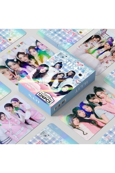 Kpop Dünyasi ILLIT '' Not Cute Anymore '' Çift Yön Baskılı Hologramlı Lomo Card Seti (60 Pcs)