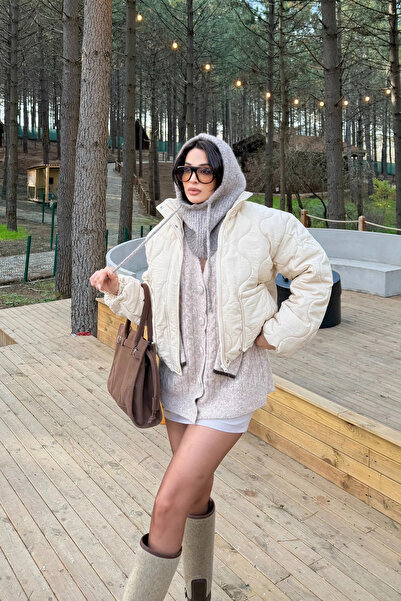 Eka Women's Mink Knitwear Balaklava Beanie 594-14911 *Pre-Order to Be Shipped...