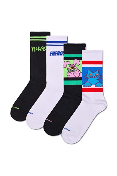 Happy Socks 4er Pack Unisex Socken - Geschenkbox, Classics, gemischte Farben